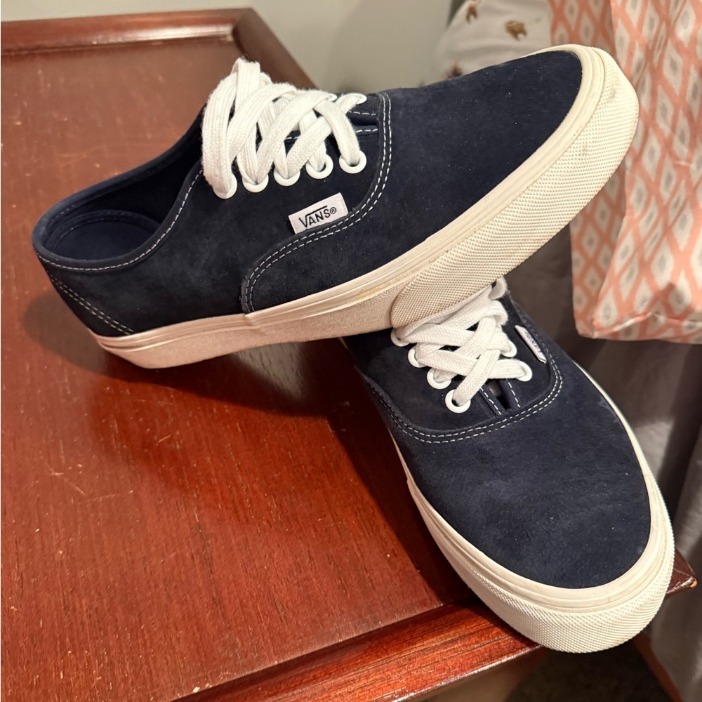 Vans Navy Blue Canvas Sneakers